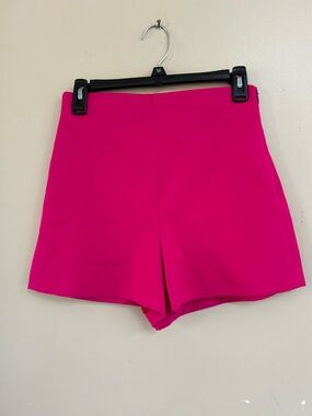 Zara Hot Pink High-Waist Women's Shorts
